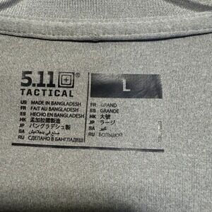 511 TACTICAL MENS SZ LARGE GRAY POLO SHIRT S/S PEN POCKETS PERFORMANCE